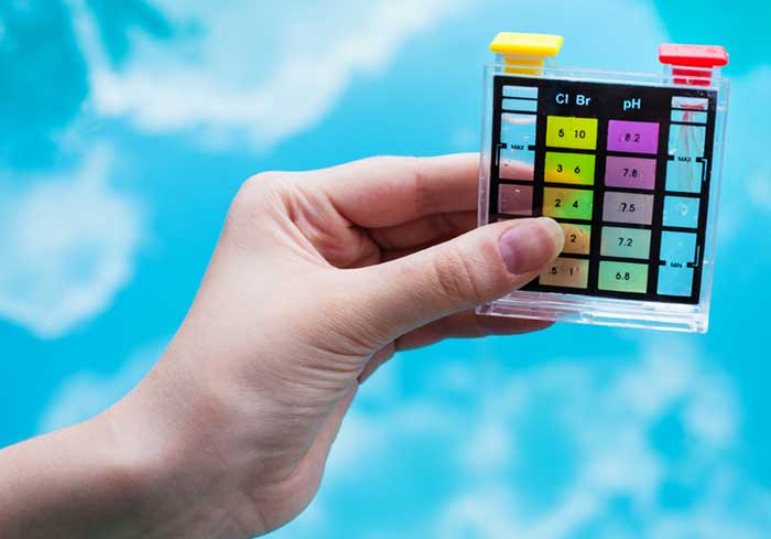 Complete Water Test, Balance & Adjust Sanitizer Level.