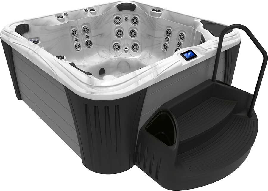 Glacier Mountain, Gray Cabinet, Black Corners
