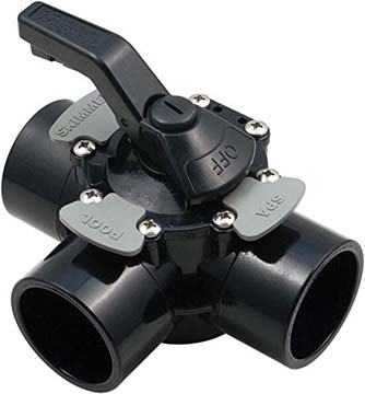 600-7200-CPVC Waterway Plastics TruSeal 3-Way Swimming Pool Diverter Valve
