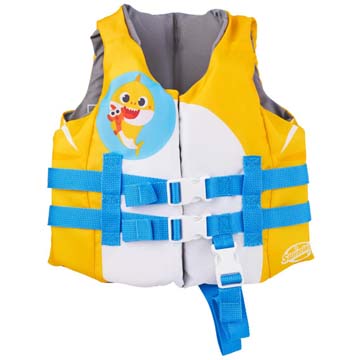6060898 Sea Squirts Baby Shark Life Vest with Shark Fin by Swimways